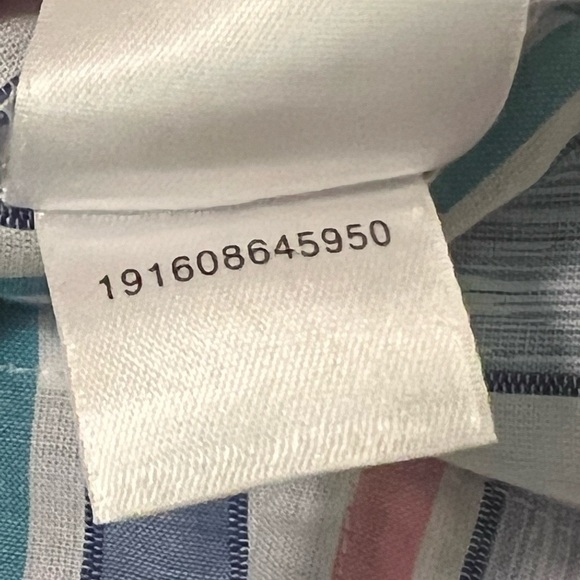 Alfred Dunner Cotton Button Up Blouse Shirt Top Stripes Medium - Picture 3 of 5